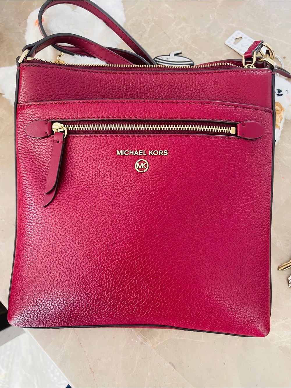 Beautiful Michael Kors Women's Bungury Leather Crossbody Bag - Picture 8 of 8
